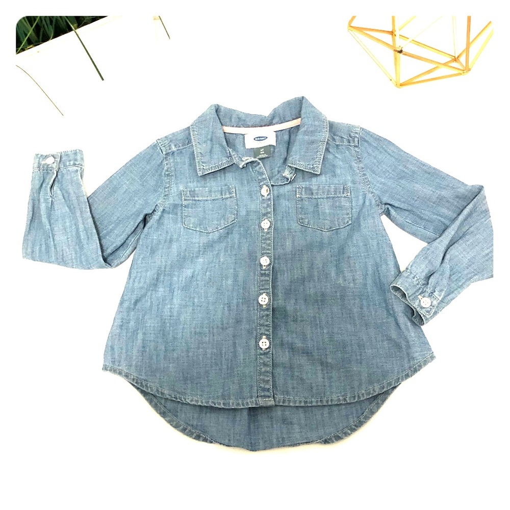 Old Navy Jean Button Down Top